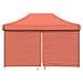 Tenda Party Terracotta 292 x 440 x 315 cm Tessuto Oxford - Foto miniatura 4