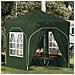 Tenda per feste a pop-up 192 x 192 x 245 cm Verde - Foto miniatura 2