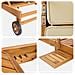 Lettino da sole 100% Poliestere Teak Solido - Foto miniatura 7
