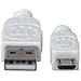 Cavo USB 2.0 A / Micro B 3 m Bianco - Foto miniatura 3
