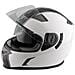 Casco Integrale Moto Scooter Touring Visiera Interna Parasole Viaggio Bianco L - Foto miniatura 5