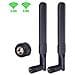 Dual Band Wifi 2.4ghz 5.8ghz 8dbi Mimo Rp-sma Maschio Antenna (2-pack) Per La Macchina Fotografica Asus Tp-link Fenvi Rosewill Gigabyte Router Wireless Mini Pci Express Pcie Scheda Di Rete Di Sicurezza - Foto miniatura 1