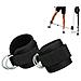 Grofitness Doppia D-ring Caviglia Cuff Cinghie Regolabili Leg Peso Della Cinghia Del Polso Per La Tv Via Cavo Allegato 1pair (nero)  - Foto miniatura 1