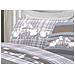 Completo Lenzuola Linea Pensieri Delicati 100% Cotone Disegno Pecorelle Singolo Grigio - Foto miniatura 3