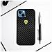 Cover Marchio Ferrari Per Iphone 13 Mini Con Logo Ferrari Nera - Foto miniatura 3