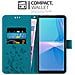Custodia Compatibile Con Sony Xperia 10 Iii In Blu Fiore - Coperchio Protettivo In Design Floreale Con Chiusura Magnetica, Funzione Stand E Slot Per Carte - Foto miniatura 3