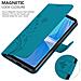 Custodia Compatibile Con Sony Xperia 10 Iii In Blu Fiore - Coperchio Protettivo In Design Floreale Con Chiusura Magnetica, Funzione Stand E Slot Per Carte - Foto miniatura 5