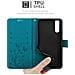 Custodia Compatibile Con Sony Xperia 10 Iii In Blu Fiore - Coperchio Protettivo In Design Floreale Con Chiusura Magnetica, Funzione Stand E Slot Per Carte - Foto miniatura 6