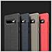 Custodia Compatibile Con Samsung Galaxy S10 4g In Nero Profondo - Coperchio Protettivo In Silicone Tpu Con Applicazione Di Finta Pelle Nobile - Foto miniatura 8