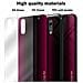 Custodia Compatibile Con Huawei P20 - Ottica A Strisce In Cremisi Rosa - Coperchio Protettivo In Vetro Temperato E Silicone Tpu - Foto miniatura 7