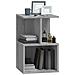 Comodini 2 Pz Grigio Sonoma 35x35x55 Cm In Legno Multistrato - Foto miniatura 3