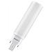 Dulux D Led Em & Ac Mains / Tubo Led: G24d-1, Lunghezza: 148 Mm, 6 W, 13 W Sostituzione Per, Opaco, Warm White, 3000 K - Foto miniatura 1