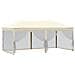 Tenda Per Feste Pieghevole Con Pareti Laterali Crema 3x6 M - Foto miniatura 5