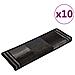 Tappetini per Scale Autoadesivi 10 pz 65x21x4 cm Nero e Grigio - Foto miniatura 2