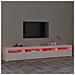 Mobile Porta TV con Luci LED Bianco 240x35x40 cm - Foto miniatura 8