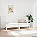 Dormeuse Estraibile Bianca 2x (90x190) Cm Legno Massello Di Pino - Foto miniatura 1