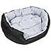 Cuscino Per Cani Reversibile E Lavabile Grigio Nero 85x70x20 Cm - Foto miniatura 7