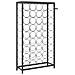 Portavini Da 45 Bottiglie Nero 54x18x100cm In Ferro Battuto - Foto miniatura 7