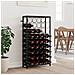 Portavini Da 45 Bottiglie Nero 54x18x100cm In Ferro Battuto - Foto miniatura 1