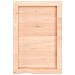 Ripiano a Parete 40x60x (2-6) cm Massello Rovere Non Trattato - Foto miniatura 3