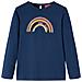 Maglietta Per Bambini Maniche Lunghe Blu Marino 104 - Foto miniatura 1