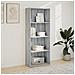 Libreria Grigio Sonoma 60x30x152 Cm In Legno Multistrato - Foto miniatura 3