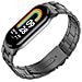 Cinturino In Metallo Per Xiaomi Mi Band 8 Black - Foto miniatura 5
