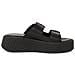 Black Casual Open Slippers Ciabatte Pelle Scarpe Donna Nero Eu 39, 1-27217-42 001 - Foto miniatura 3