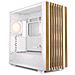 Rebel C70g Rgb Mid Tower Atx Pannello Frontale In Legno Laterale In Vetro Temperato Bianco - Foto miniatura 1