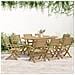 Sedie Giardino Pieghevoli 6pz 54,5x61,5x86,5 cm Massello Acacia - Foto miniatura 2