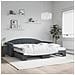 Divano Letto Estraibile Materassi Grigio Scuro 100x200 Velluto - Foto miniatura 1
