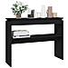 Lusso Casadino -  Tavolino Consolle Nero 102x30x80 Cm In Legno Multistrato - Foto miniatura 2