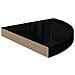 Scaffali Angolari A Parete 4 Pz Nero Lucido 35x35x3,8 Cm Mdf - Foto miniatura 3