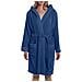 Accappatoio Con Cappuccio Spugnissima Gim In Cotone Colore Blu Misura Xlxxl - Foto miniatura 3