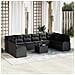 Set Divano Giardino con Cuscini Beige Polyrattan - Foto miniatura 2
