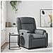 Poltrona Reclinabile Grigia in Similpelle - Foto miniatura 2