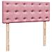Giroletto a Molle con Materasso Rosa 120x190 cm in Velluto - Foto miniatura 5