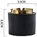 Posacenere Moderno In Cemento Con Inserto In Acciaio Inox - Stile Nordico - Foto miniatura 1