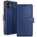 Custodia A Portafoglio Per Iphone 11 Con Supporto E Linguetta Magnetica, Blu Scuro - Foto miniatura 1