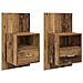 Armadietto per letto 2 pcs Legno vecchio 48.5 x 32.5 x 80 cm - Foto miniatura 1