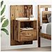 Armadietto per letto 2 pcs Legno vecchio 48.5 x 32.5 x 80 cm - Foto miniatura 2
