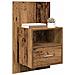 Armadietto per letto 2 pcs Legno vecchio 48.5 x 32.5 x 80 cm - Foto miniatura 3