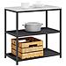 Mensola per il deposito in cucina con lo scaffale Nero Acciaio - Foto miniatura 3