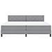 Letto a molle con materasso Grigio chiaro 200 x 200 cm Tessuto - Foto miniatura 8