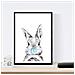 Set Di 6 Stampe Animali Bambini Con Gomma Da Masticare Maiale Elefante Coniglio Mucca Zorro Cane A3 Senza Cornice - Foto miniatura 2