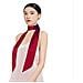 Elegante Sciarpa Lunga In Pura Seta Di Gelso Al 100% - Accessorio Di Moda Versatile Red - Foto miniatura 1