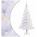 Albero di Natale artificiale Bianco 150 cm PVC e Acciaio - Foto miniatura 1