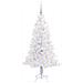 Albero di Natale artificiale Bianco 150 cm PVC e Acciaio - Foto miniatura 3