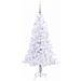 Albero di Natale artificiale Bianco 150 cm PVC e Acciaio - Foto miniatura 4