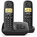 Telefono Cordless Dect Doppio Nero - Basic100aduonoir - Foto miniatura 1